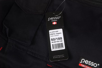 DP215M, WORKWEAR BIBPANTS PESSO STRETCH 215, NAVY