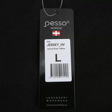 JERSEY_HV, WARM ZIP THROUGH HOODIE PESSO JERSEY, BLACK/YELLOW