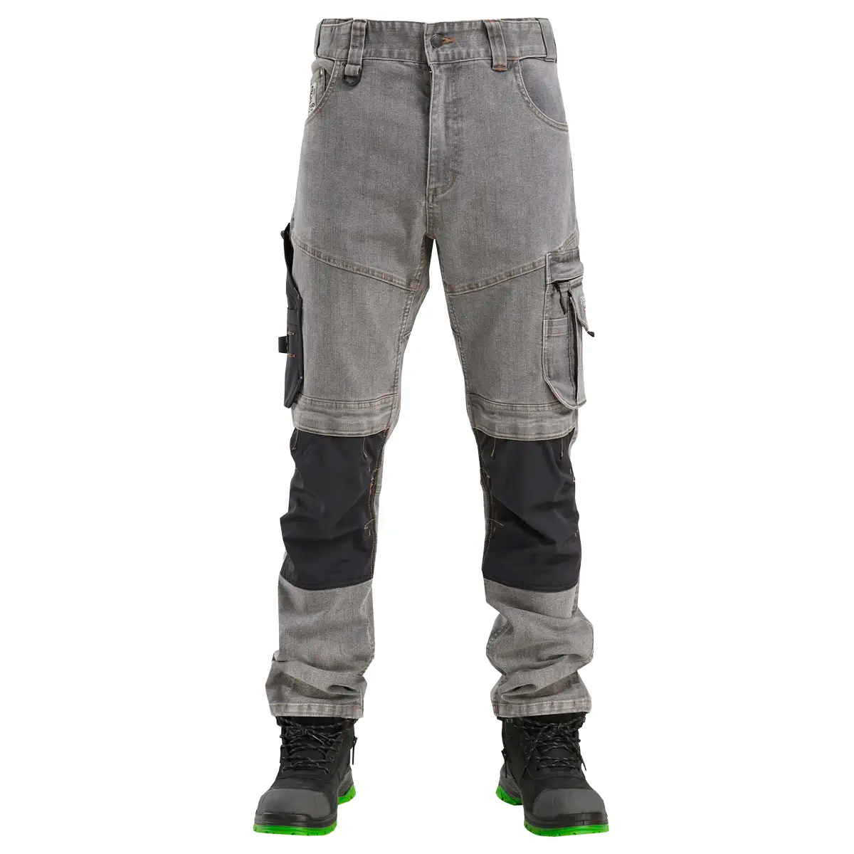 KD155_Grey, Workwear pants Pesso Denim Flex Ultimate Strech 155