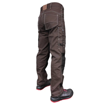 KDRD, WORKWEAR TROUSERS PESSO, CVC TWILL, BROWN