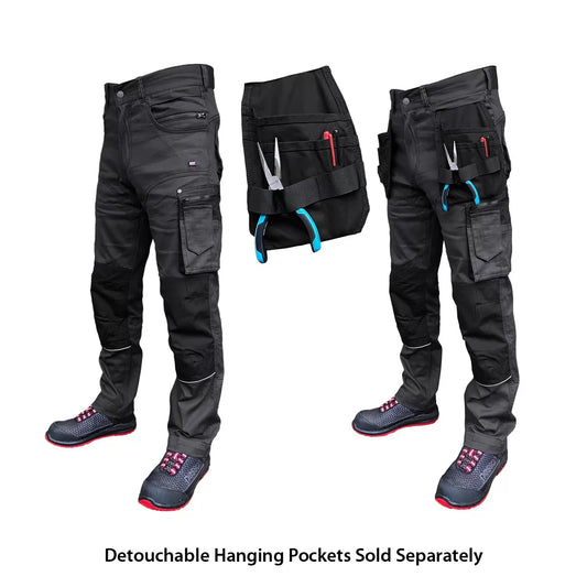 KDSTRETCHP, WORKWEAR TROUSERS PESSO STRETCH, GREY