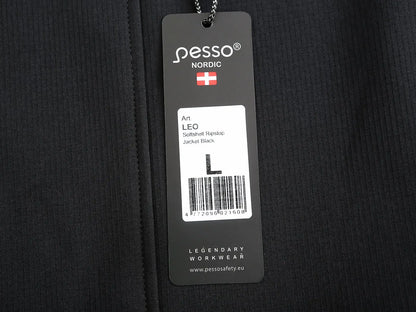 LEO, RIPSTOP SOFTSHELL JACKET PESSO LEO, BLACK