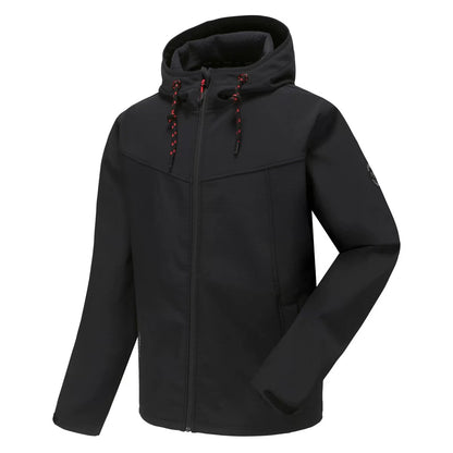 LEO, RIPSTOP SOFTSHELL JACKET PESSO LEO, BLACK