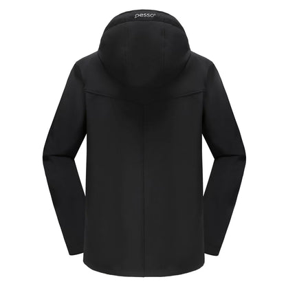 LEO, RIPSTOP SOFTSHELL JACKET PESSO LEO, BLACK