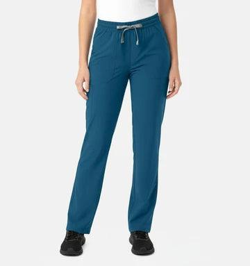 PHILTEX Ladies Stretch Polyester Scrub Bottoms (Caribbean Blue)