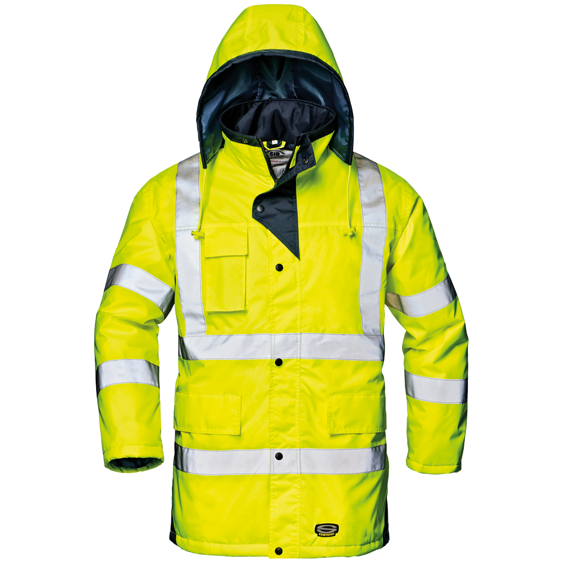 MC4113 H1 Motorway jacket, yellow winter jacket hi viz