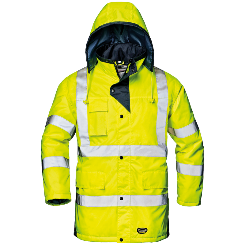 MC4113 H1 Motorway jacket, yellow winter jacket hi viz