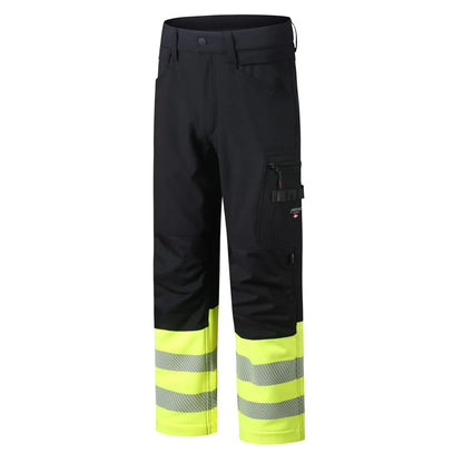 MERCURY_G, SOFTSHELL PANTS PESSO MERCURY_G BLACK/YELLOW