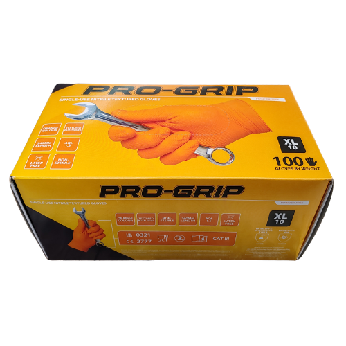 Pro-Grip Single Use Nitrile Textured Gloves