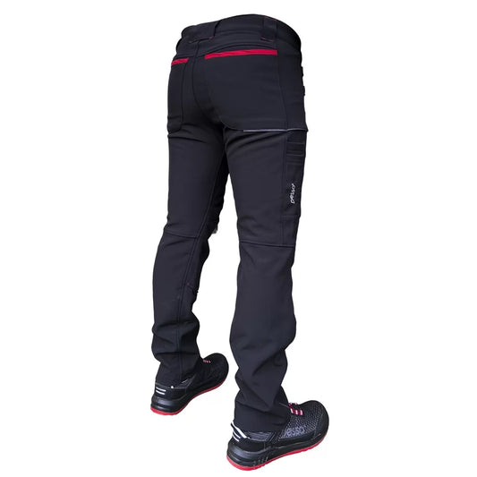 NEBRASKA_J, SOFTSHELL PANTS PESSO NEBRASKA, BLACK
