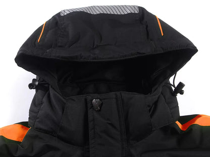 NOVA_OR, WATERPROOF WINTER JACKET PESSO NOVA, BLACK ORANGE