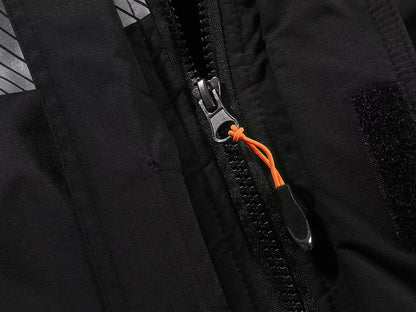 NOVA_OR, WATERPROOF WINTER JACKET PESSO NOVA, BLACK ORANGE