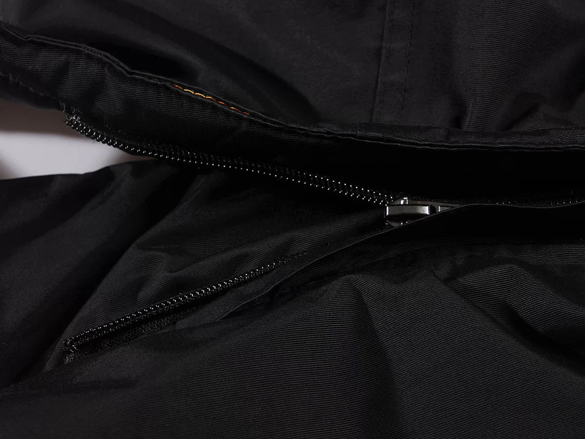 NOVA_OR, WATERPROOF WINTER JACKET PESSO NOVA, BLACK ORANGE