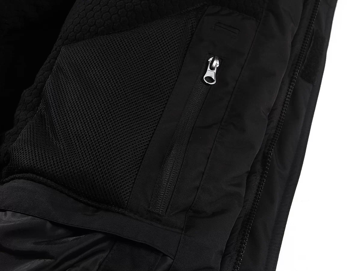 NOVA_OR, WATERPROOF WINTER JACKET PESSO NOVA, BLACK ORANGE