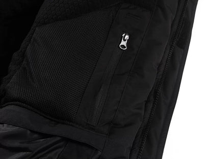 NOVA_OR, WATERPROOF WINTER JACKET PESSO NOVA, BLACK ORANGE