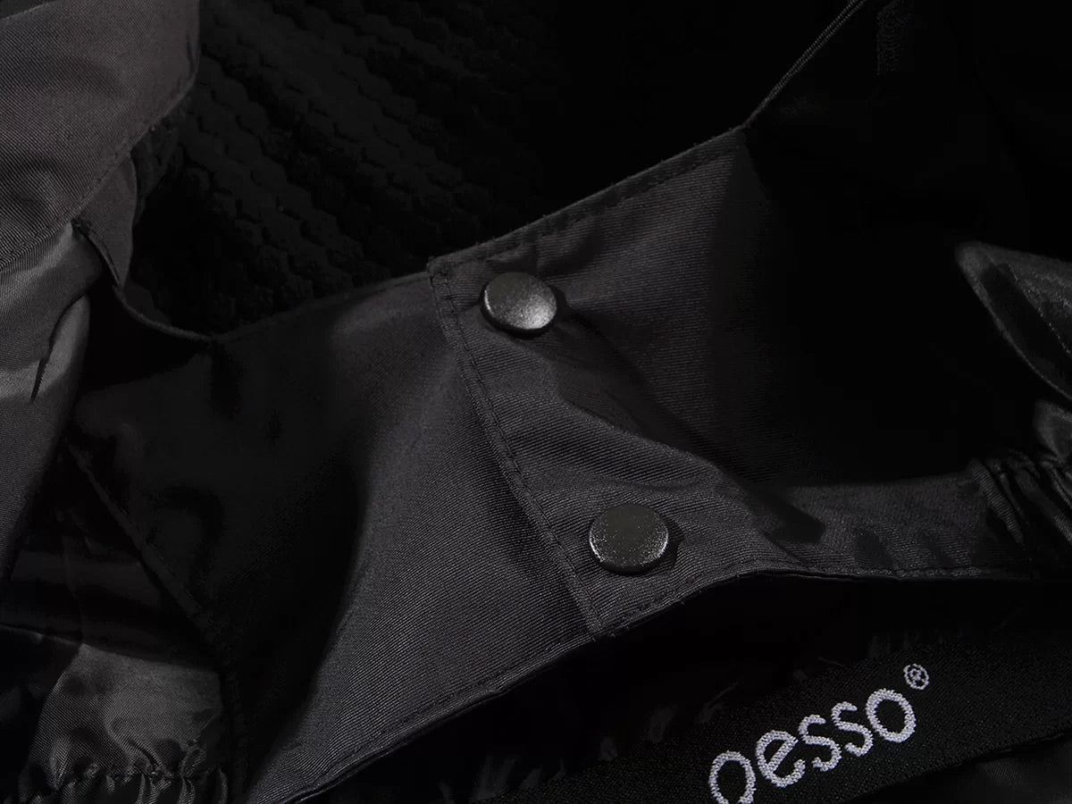 NOVA_OR, WATERPROOF WINTER JACKET PESSO NOVA, BLACK ORANGE