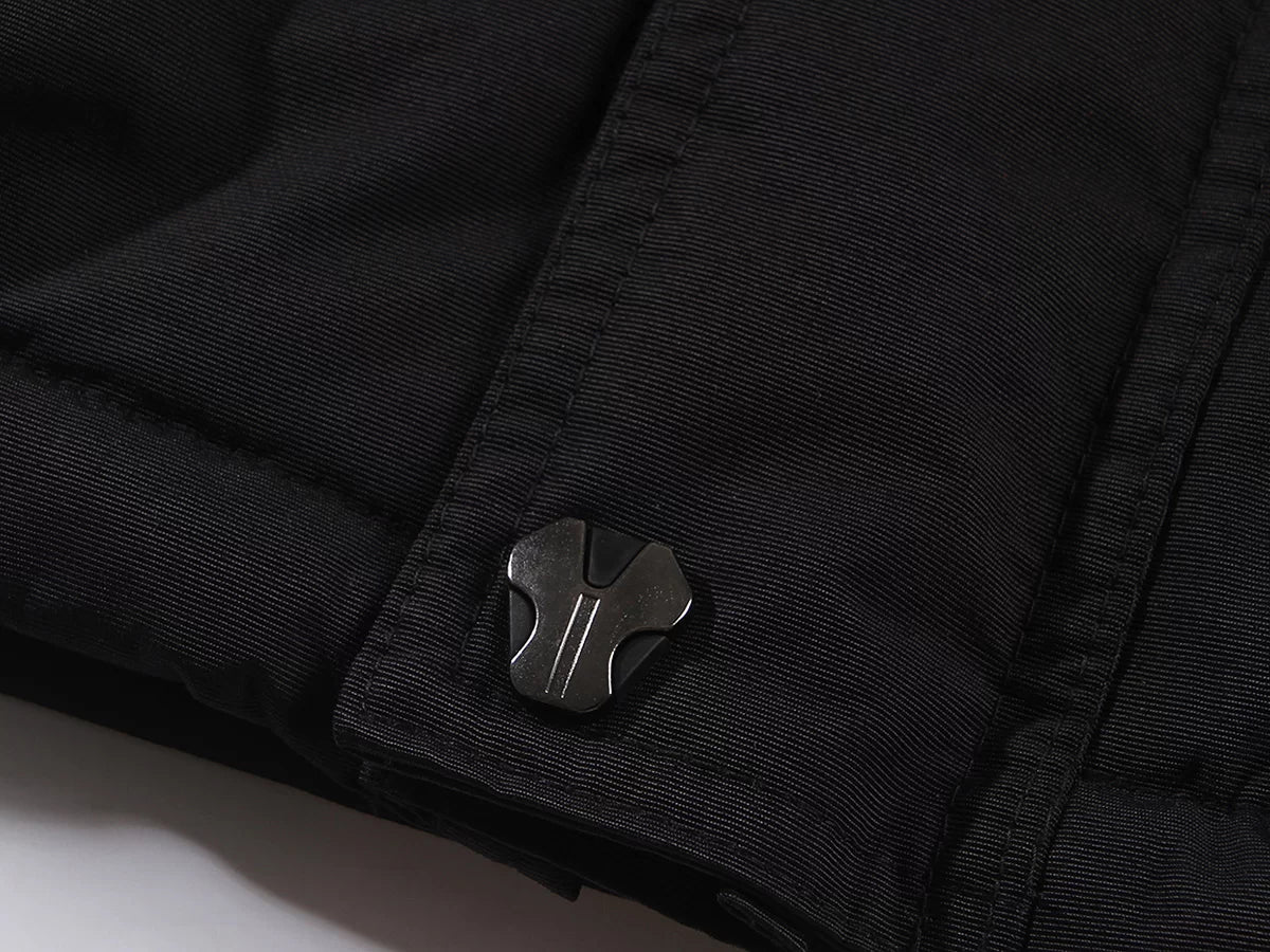 NOVA_OR, WATERPROOF WINTER JACKET PESSO NOVA, BLACK ORANGE