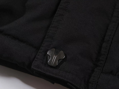 NOVA_OR, WATERPROOF WINTER JACKET PESSO NOVA, BLACK ORANGE