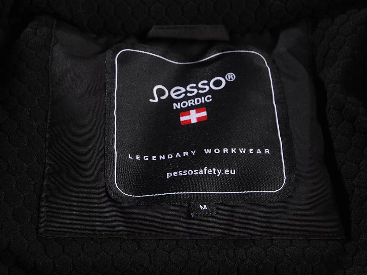 NOVA_OR, WATERPROOF WINTER JACKET PESSO NOVA, BLACK ORANGE