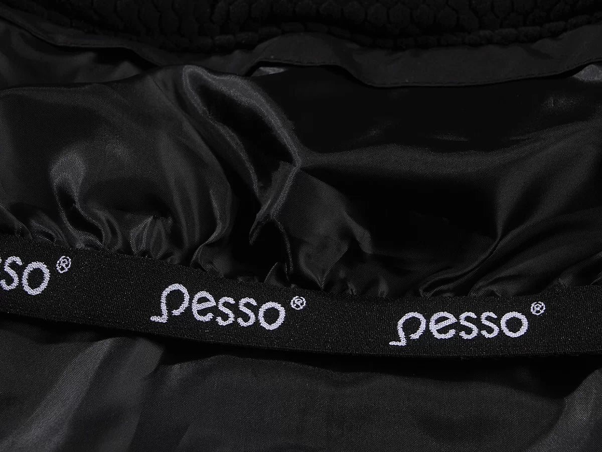 NOVA_OR, WATERPROOF WINTER JACKET PESSO NOVA, BLACK ORANGE