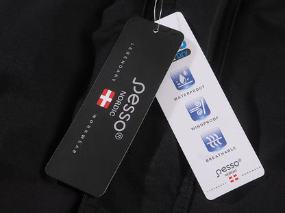 NOVA_OR, WATERPROOF WINTER JACKET PESSO NOVA, BLACK ORANGE