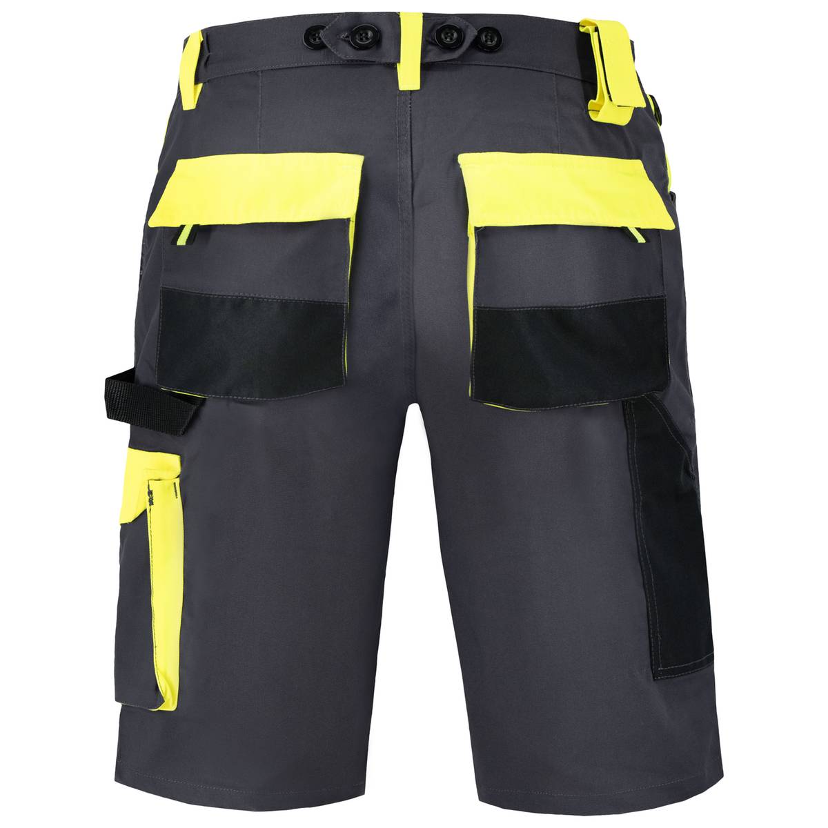 PROWORK STRETCH SHORTS grey - yelow Procera