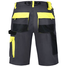 PROWORK STRETCH SHORTS grey - yelow Procera