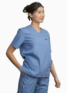 PHILTEX- Poly Cotton Unisex Scrub Top (Ceil Blue)