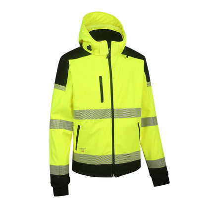 PALERMO_G, HI-VIS SOFTSHELL JACKET PESSO PALERMO, YELLOW