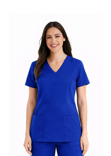 PHILTEX Ladies Stretch Polyester Scrub (Royal Blue)