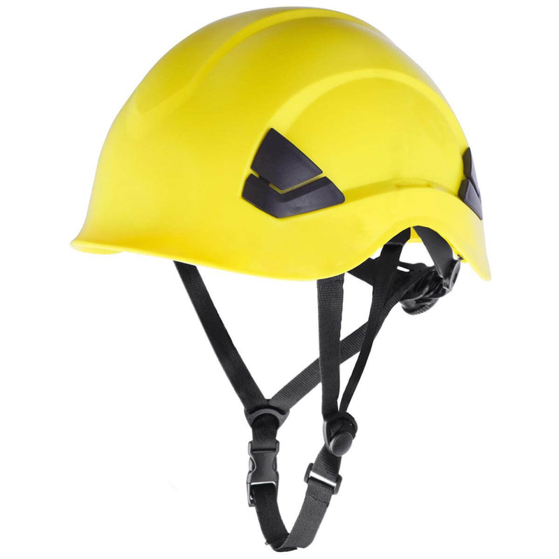 SALLET YELLOW SAFETY HELMET FOR WORKING AT HEIGHT
