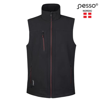 SOFTBLACK, SOFTSHELL VEST PESSO SOFTBLACK, BLACK