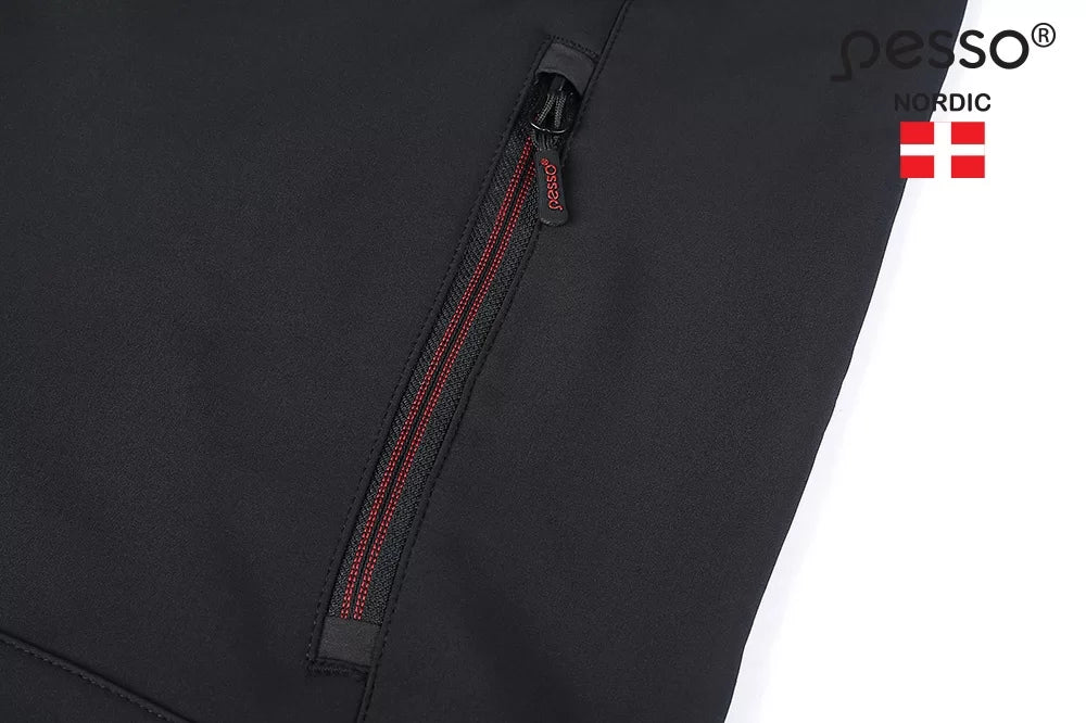 SOFTBLACK, SOFTSHELL VEST PESSO SOFTBLACK, BLACK