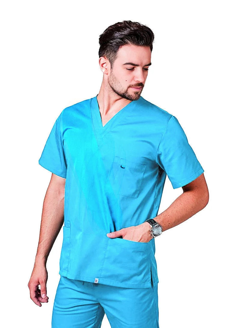 PHILTEX- Poly Cotton Unisex Scrub Top (Electric Blue)