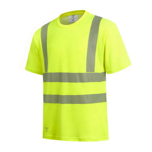 HVMCOT_G, HIGH VISIBILITY T-SHIRT PESSO HVMCOT, YELLOW