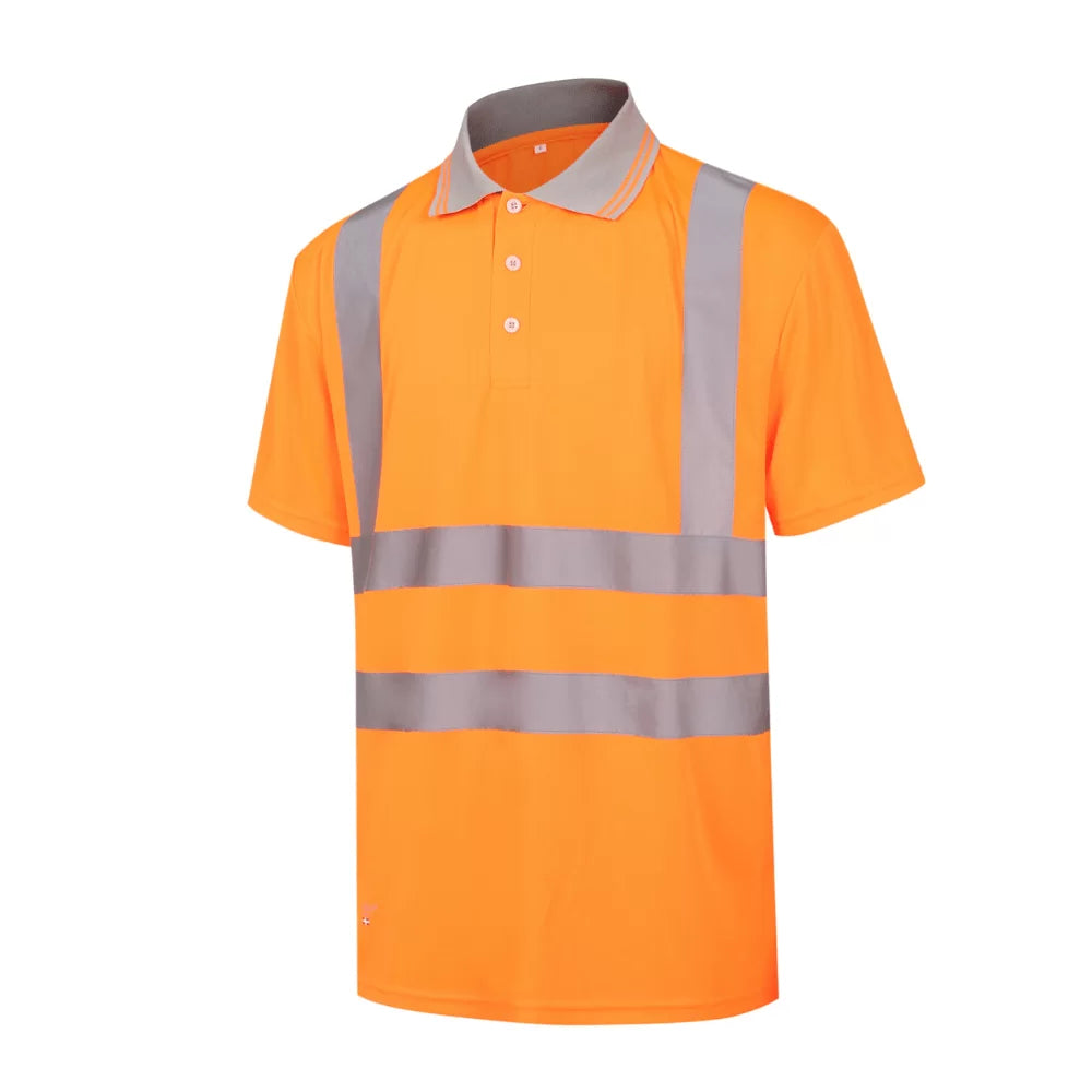 HVP_OR, (LX722-O) HIGH VISIBILITY POLO PESSO HVP, ORANGE