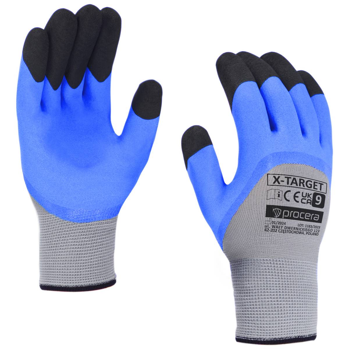 X-TARGET LATEX-COATED PROTECTIVE GLOVES