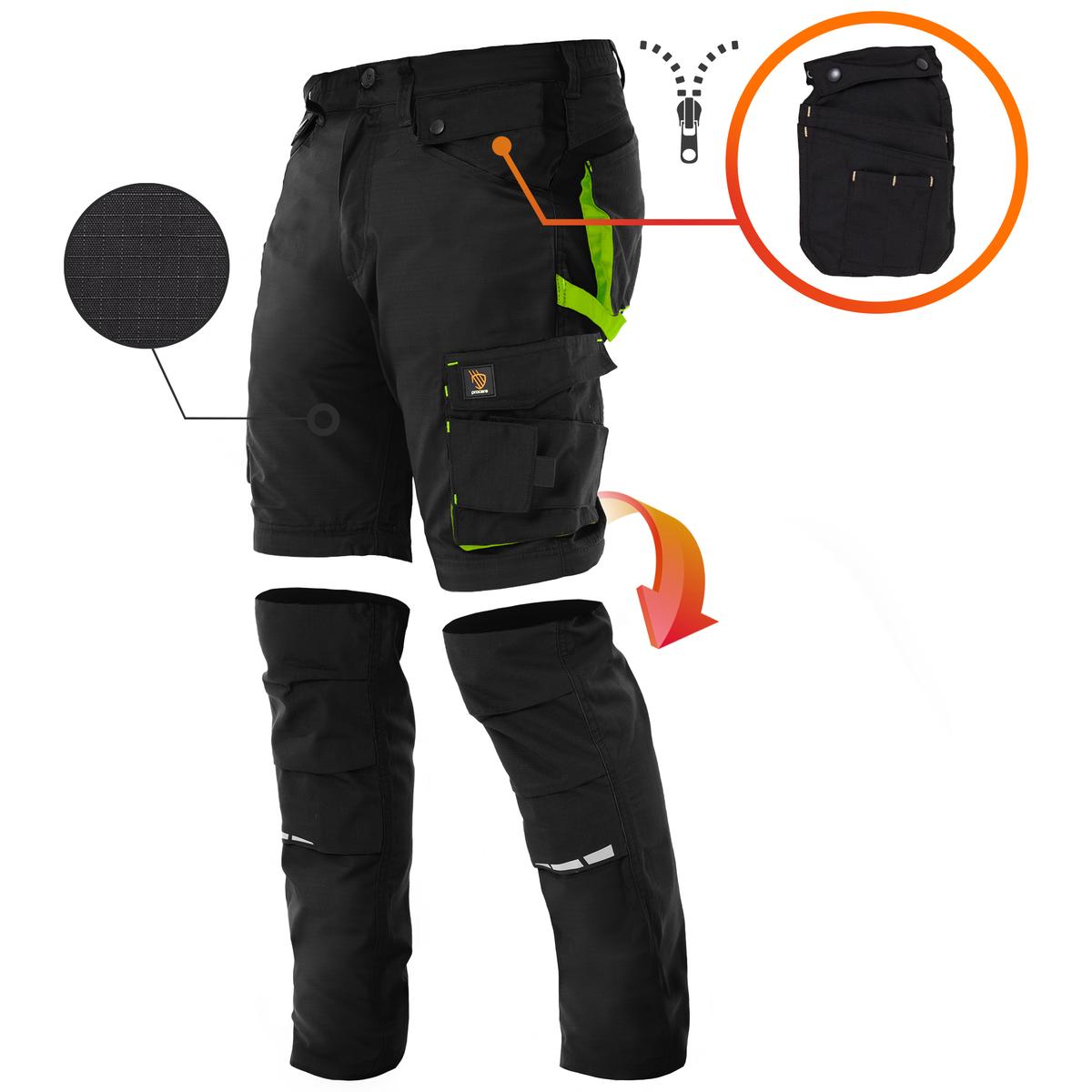 ZEUS BLACK MULTIFUNCTIONAL TROUSERS