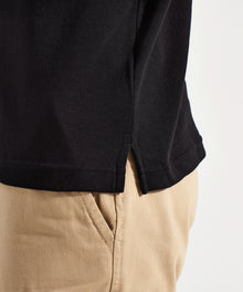 AQ005 Men's super smooth knit polo (Navy)