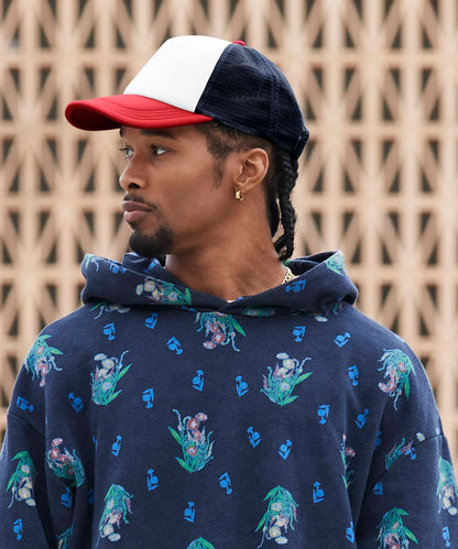 BC639 Retro 5-panel trucker