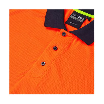 SHV-303D Supertousch Essentials Hi-Vis Eco Coolair Orange Polo Shirt