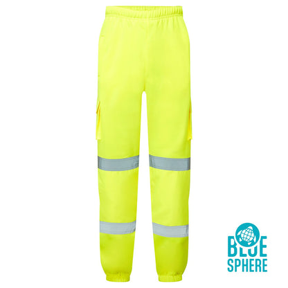 SHV-50141 Supertouch Eco Hi Vis Yellow Joggers PANTS (YELLOW)