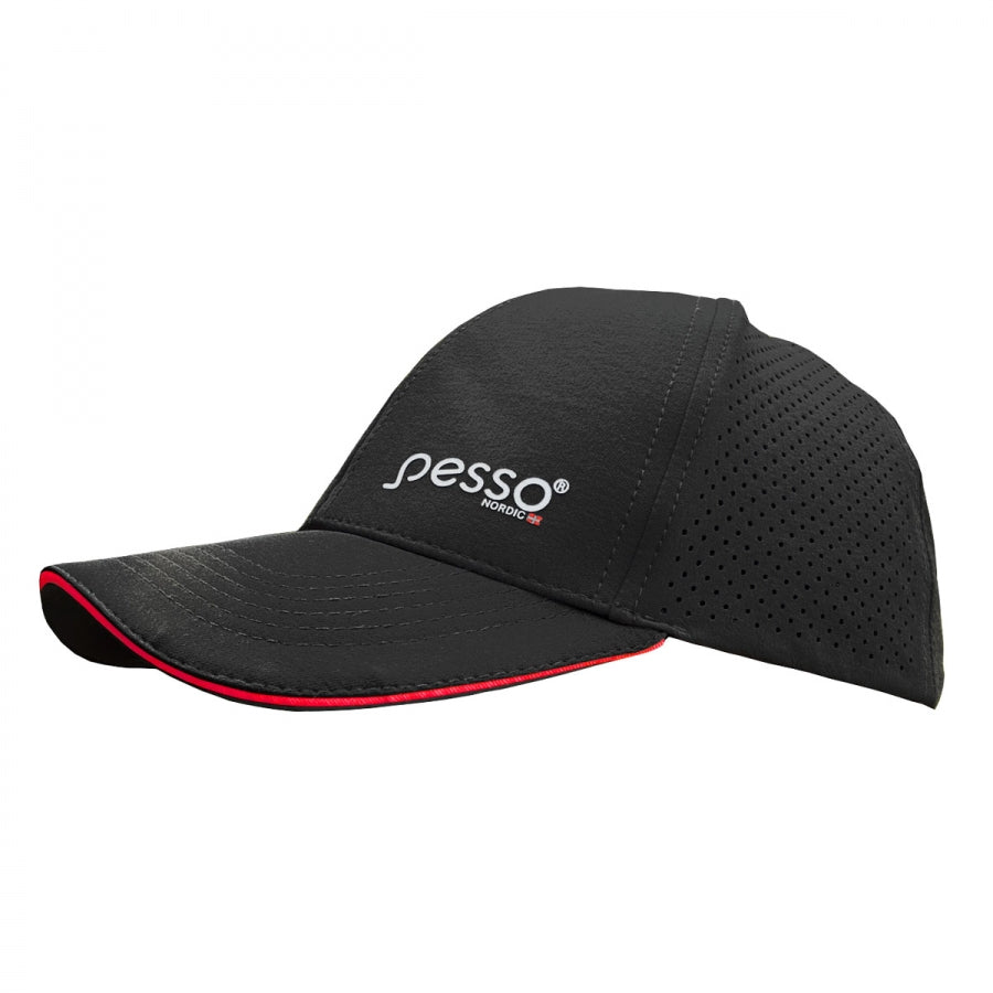 KP185BR, Cap Pesso Nexus Flexpro, black/red