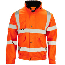 37B8 Supertouch Hi-Vis Vapour Shield 4.4 Orange 2 in 1 Bomber Jacket
