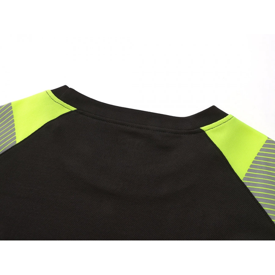 HVMIL_J, HIGH VISIBILITY LONG SLEEVE T-SHIRT PESSO, Black