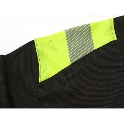 HVMIL_J, HIGH VISIBILITY LONG SLEEVE T-SHIRT PESSO, Black