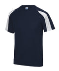 JC003, RAL T-Shirt  Just Cool Contrast Cool Tee French (French Navy/Arctic White )