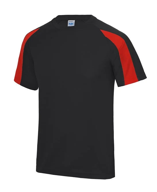 JC003, RAL T-Shirt  Just Cool Contrast Cool Tee French (Black/Red)