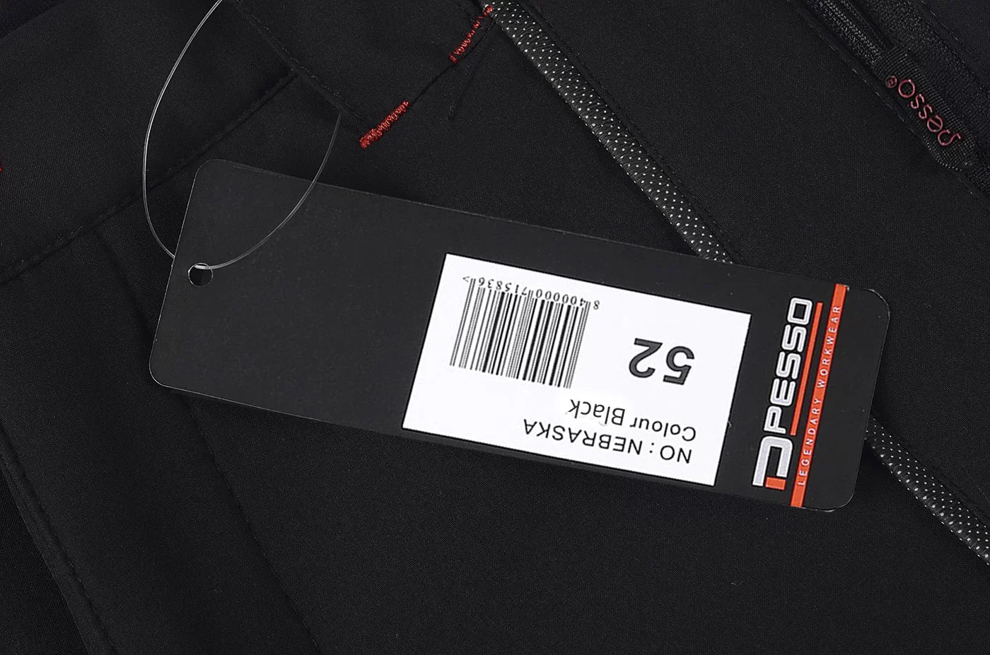 NEBRASKA_J, SOFTSHELL PANTS PESSO NEBRASKA, BLACK