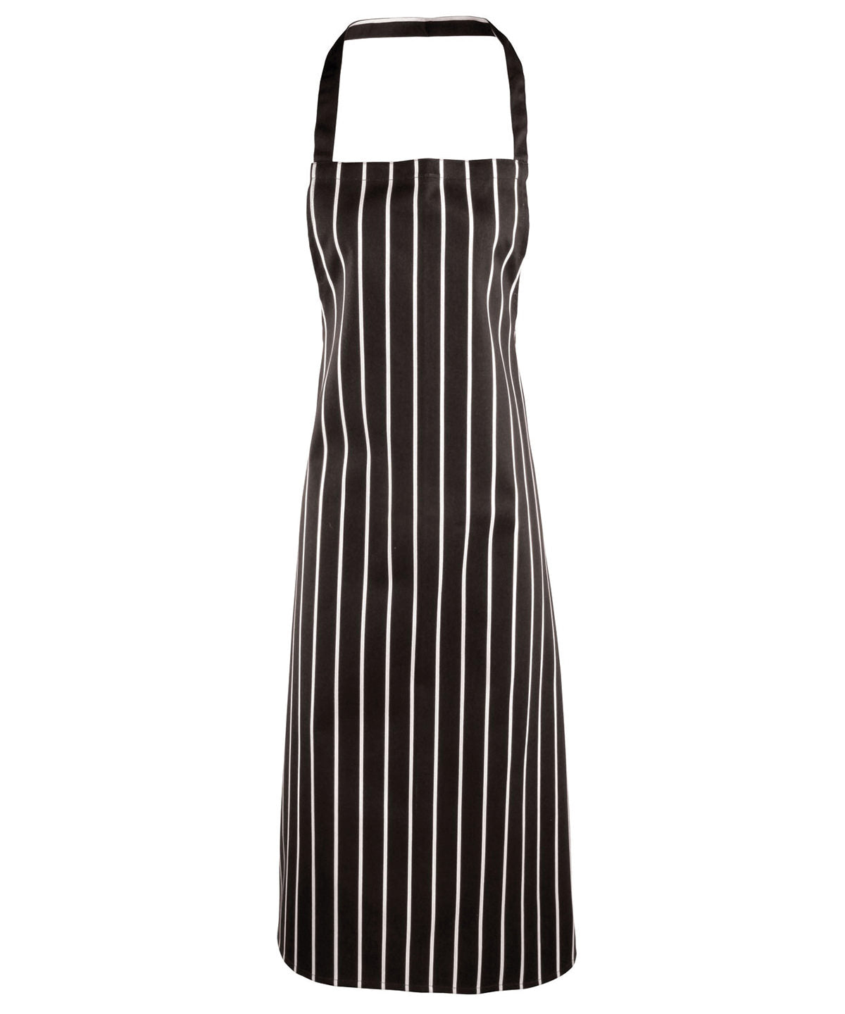PR110 Premier Striped bib apron Navy/White